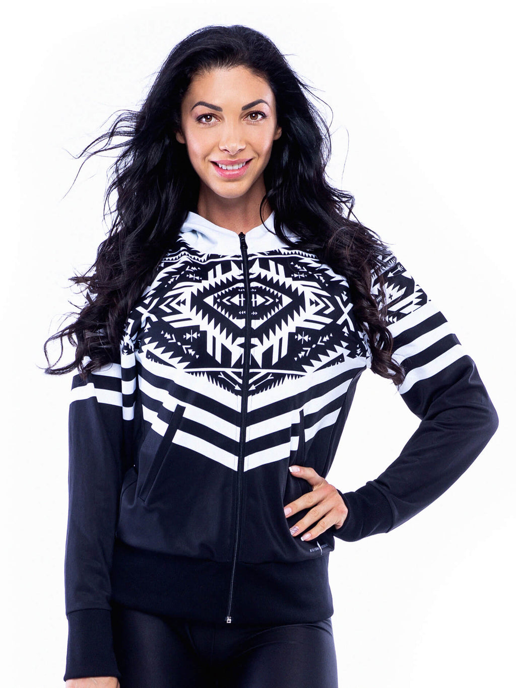 GRAPHIC ZIP UP HOODIE TRIBAL – BYL (Biliana Yotovska Label)