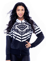 GRAPHIC ZIP UP HOODIE TRIBAL